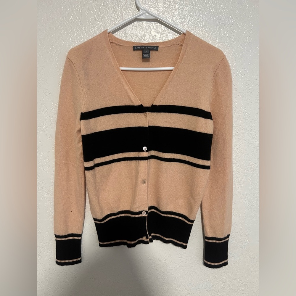 Saks Fifth Avenue 100% Cashmere cardigan